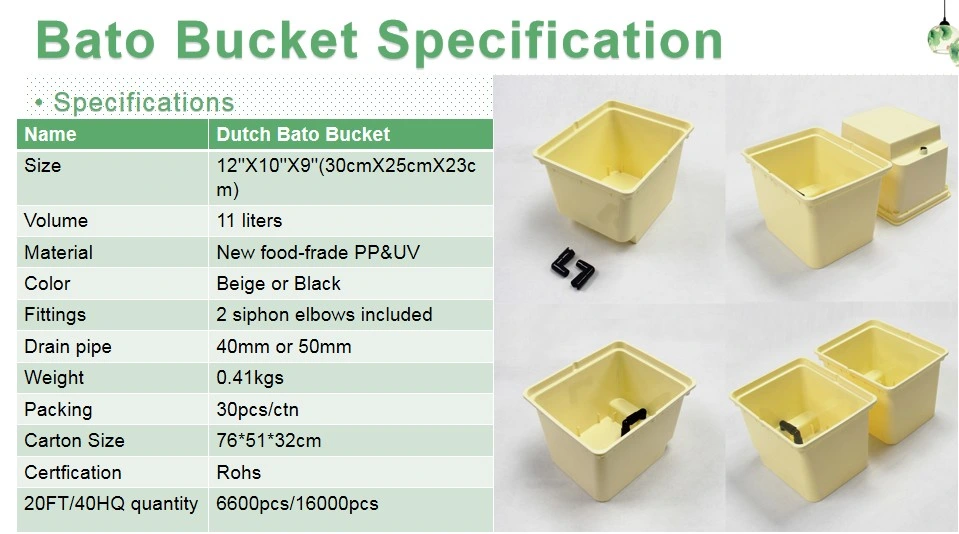 Hot Sale Planting Pots Dutch Bucket Hydroponic Growing Systems