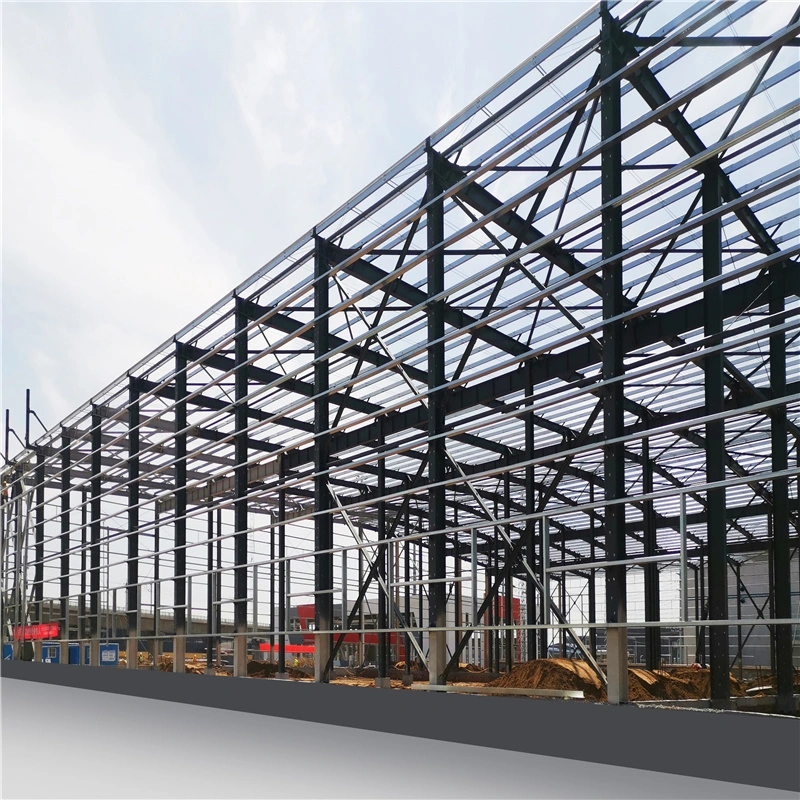 Light Steel Structure Building Materials for Prefabricated Carport Warehouse Workshop Steel Structure Greenhouse for Farm